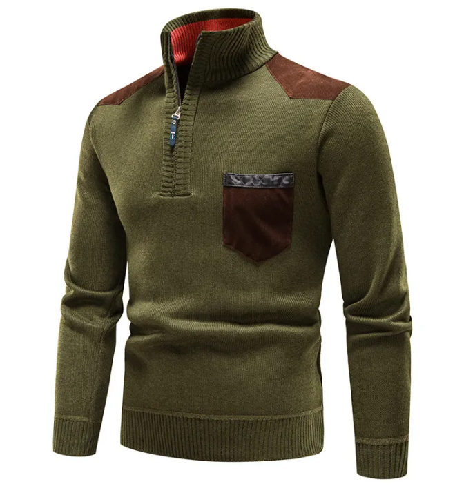 Warm Plush Zip-Up Pullover