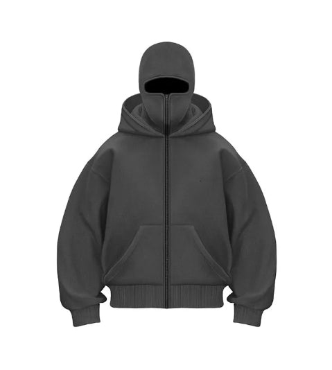 Cozy Double-Hooded Fleece Sweater