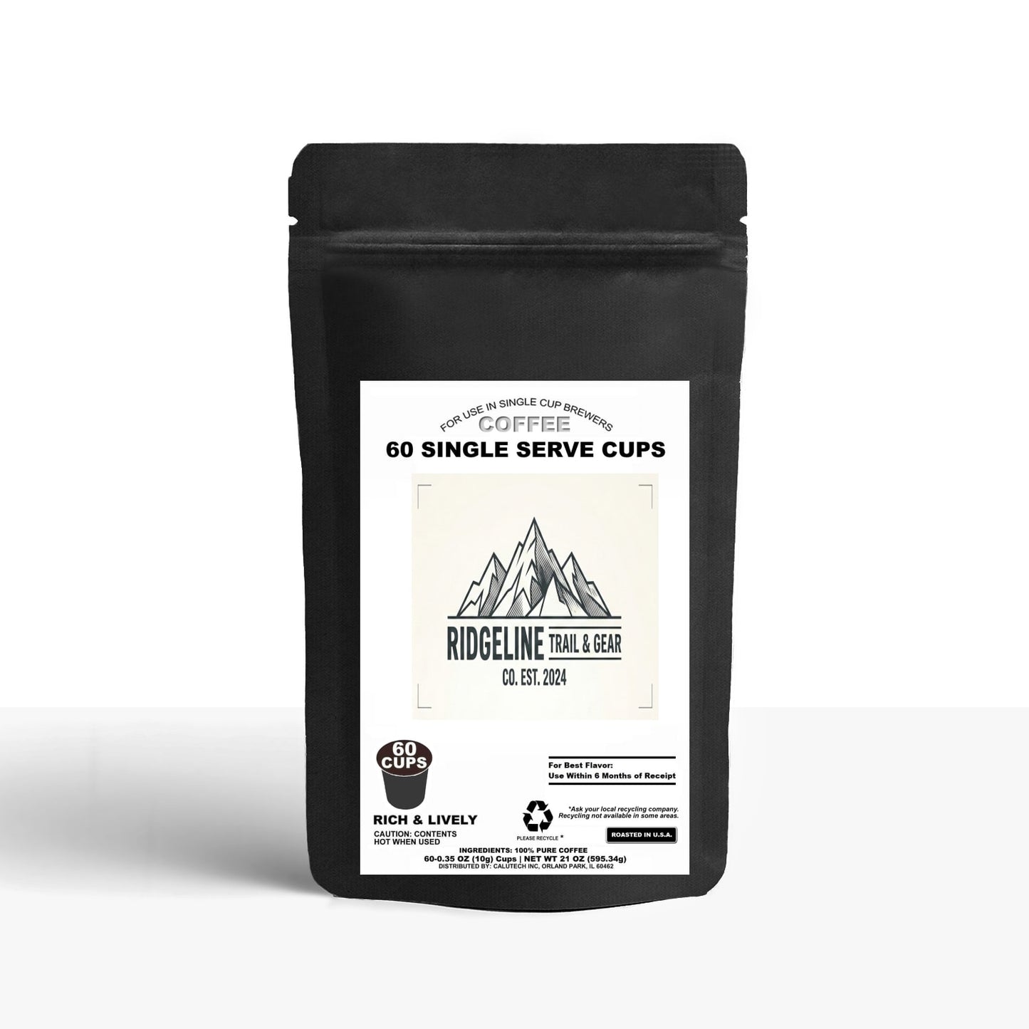 60 Pack Single Serve Coffee Capsules