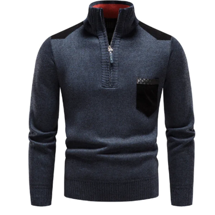 Warm Plush Zip-Up Pullover