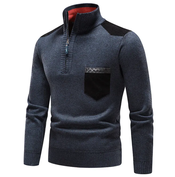 Warm Plush Zip-Up Pullover