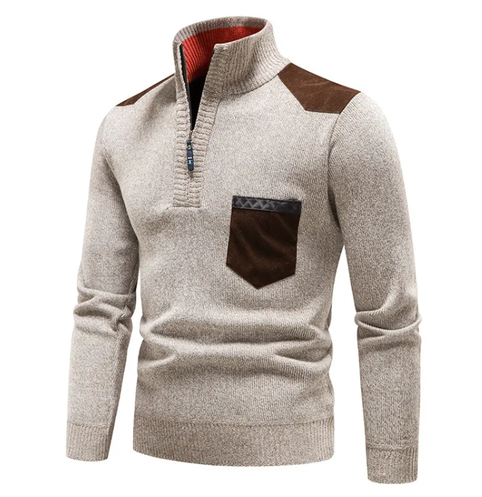 Warm Plush Zip-Up Pullover